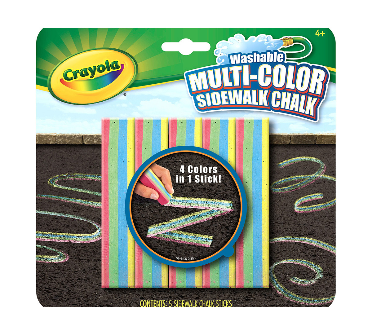 Download Washable Multicolor Sidewalk Chalk | Crayola