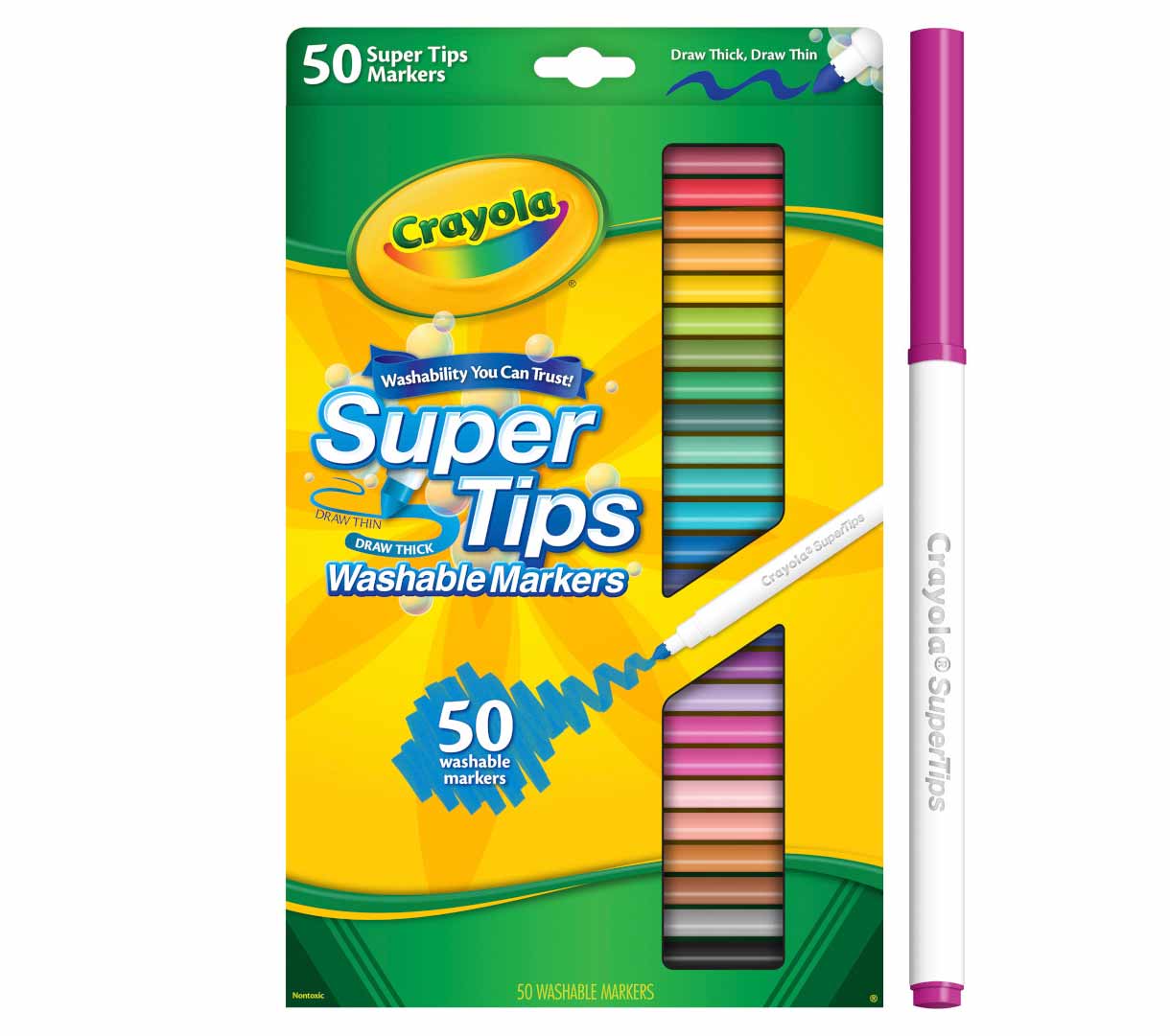 Crayola 50 Washable SuperTips