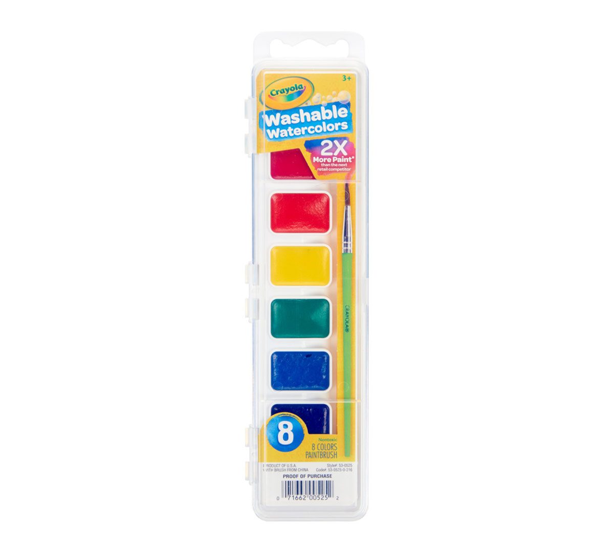 Download 8 Washable Watercolors, Paint Set For Kids | Crayola.com | Crayola