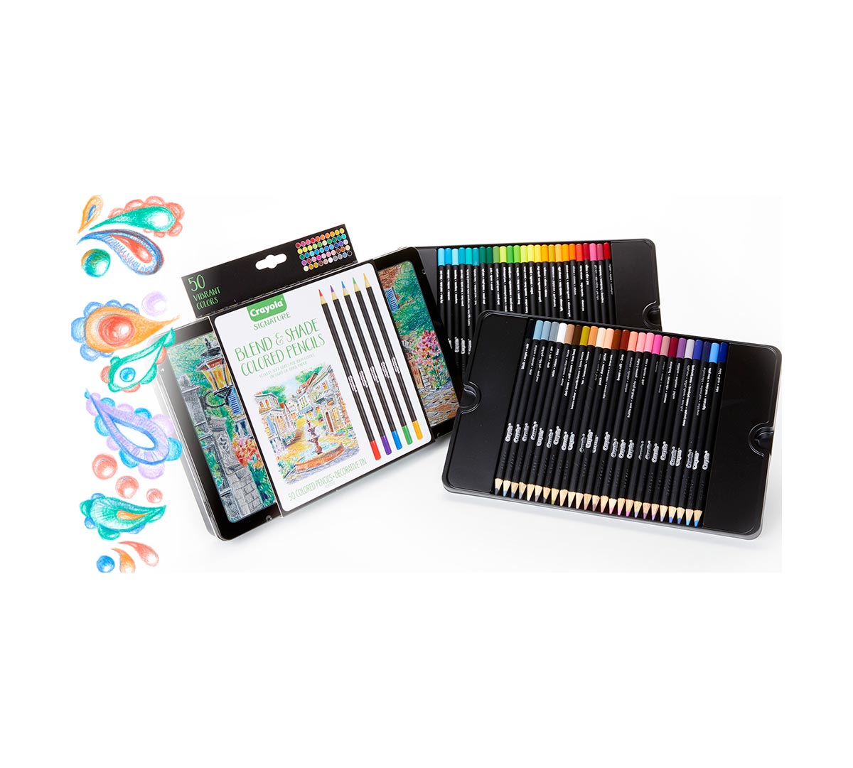 50 Signature Blend & Shade Colored Pencils