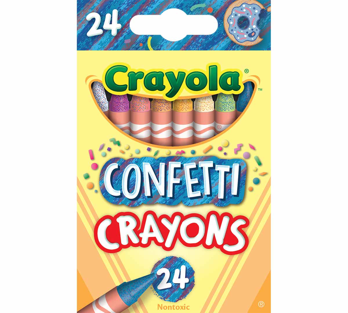 Crayola Confetti Crayons, Multi Color 24 Crayons, Crayola.com