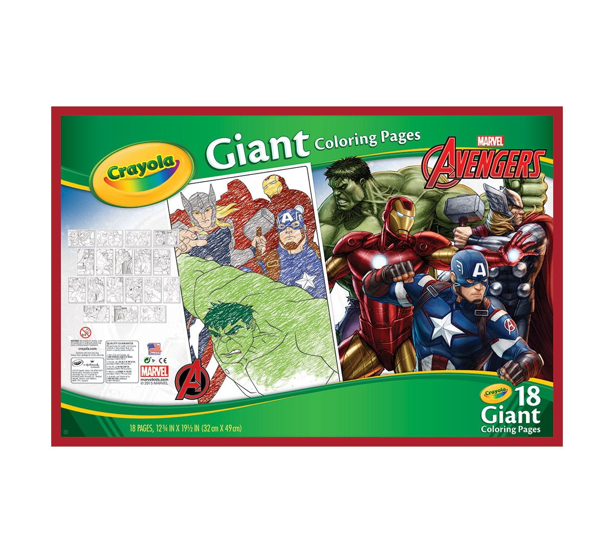 Giant Coloring Pages, Avengers Assemble   Crayola