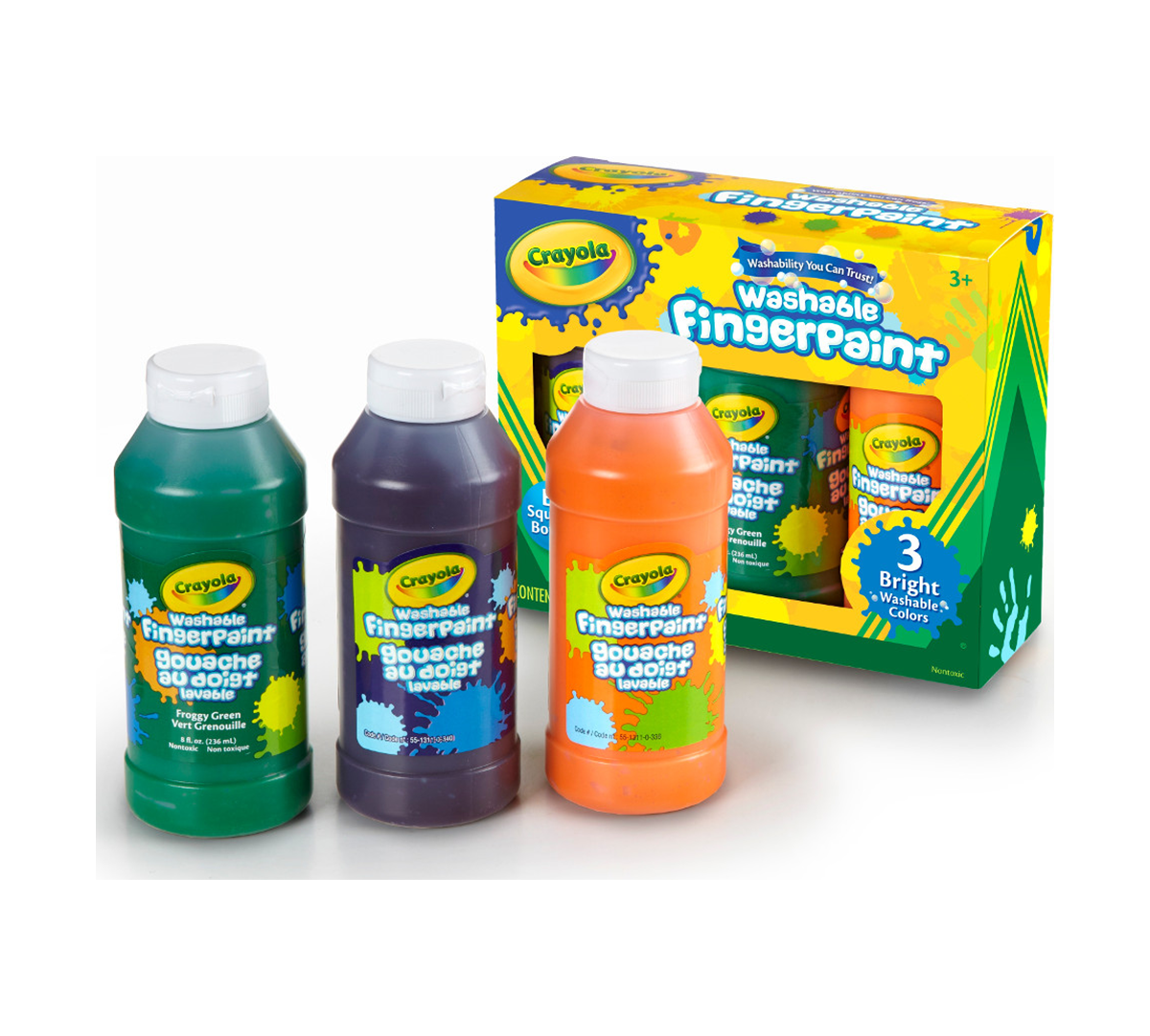 Download Washable Finger Paints, 3 Primary Colors | Crayola.com | Crayola