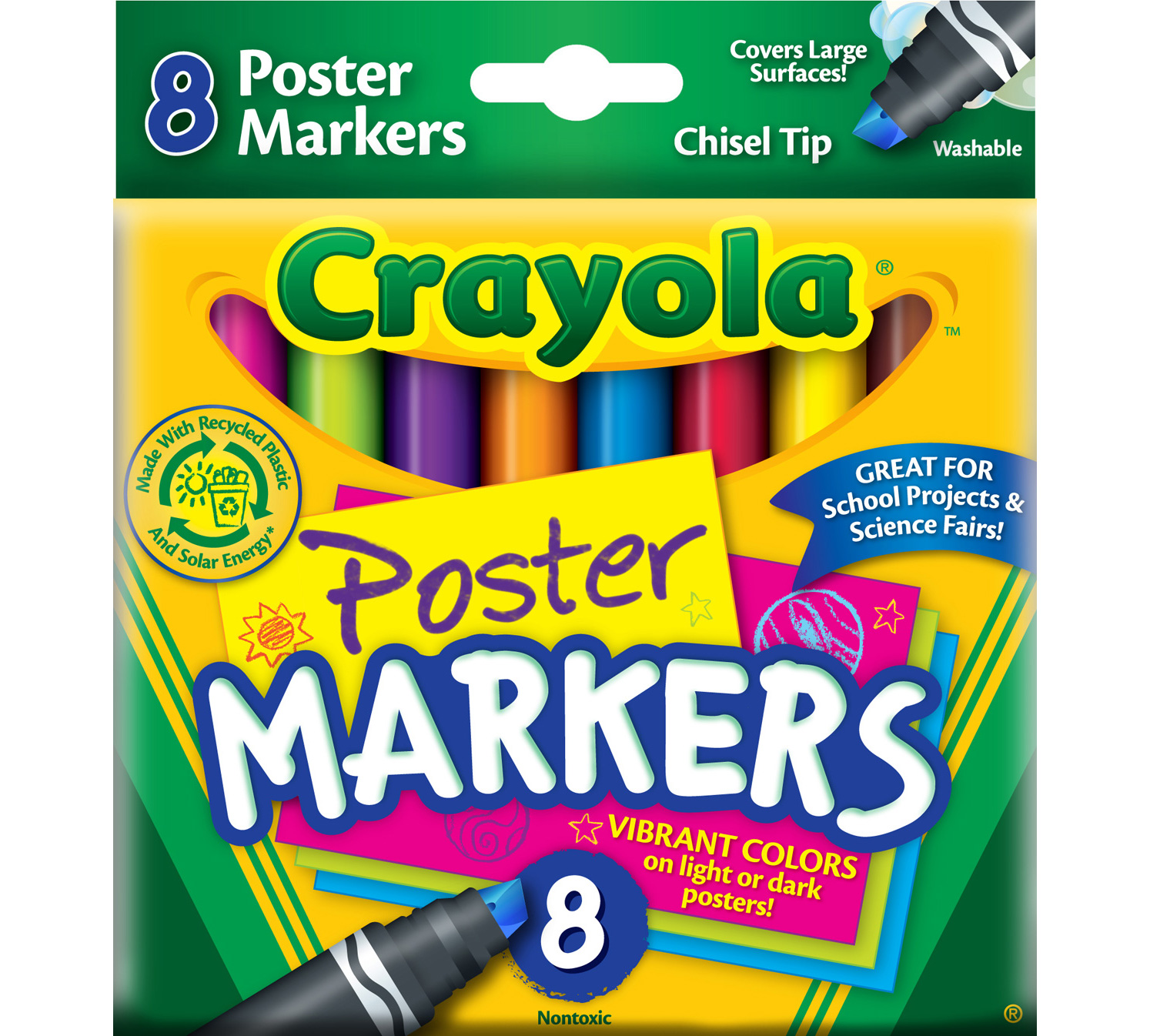 Download Poster Markers 8 ct. | Crayola