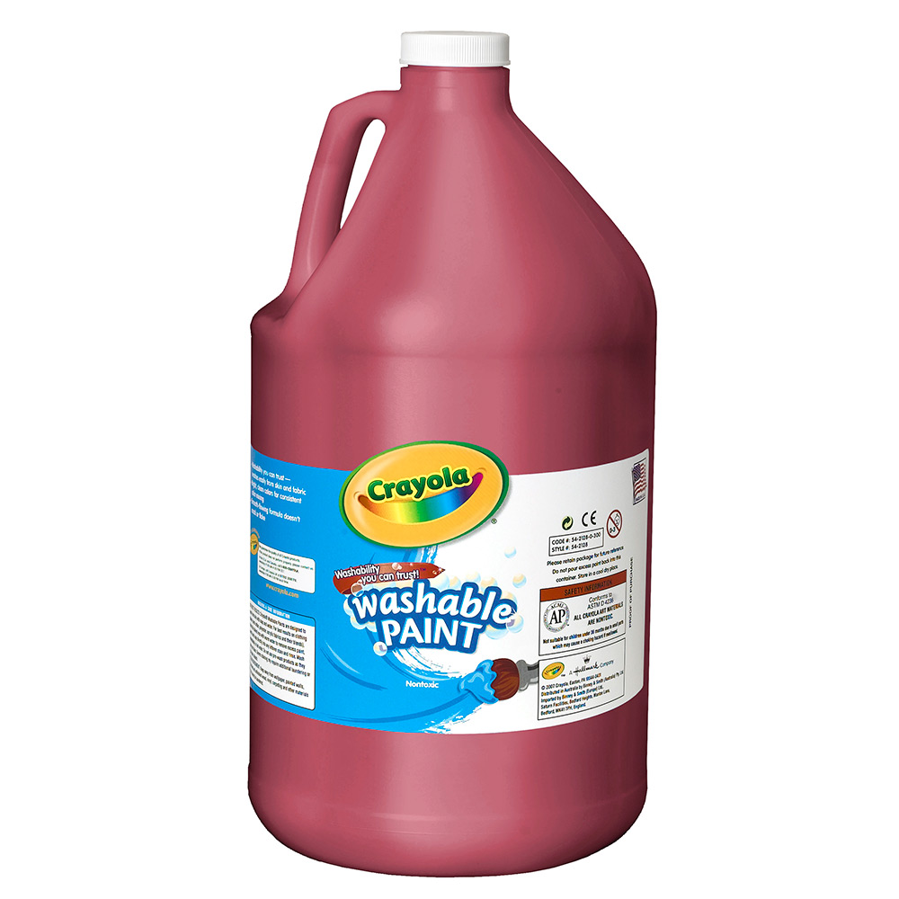 Washable Paint 128 Oz Red Crayola   54 2128 EssentialsWashablePaintRed 