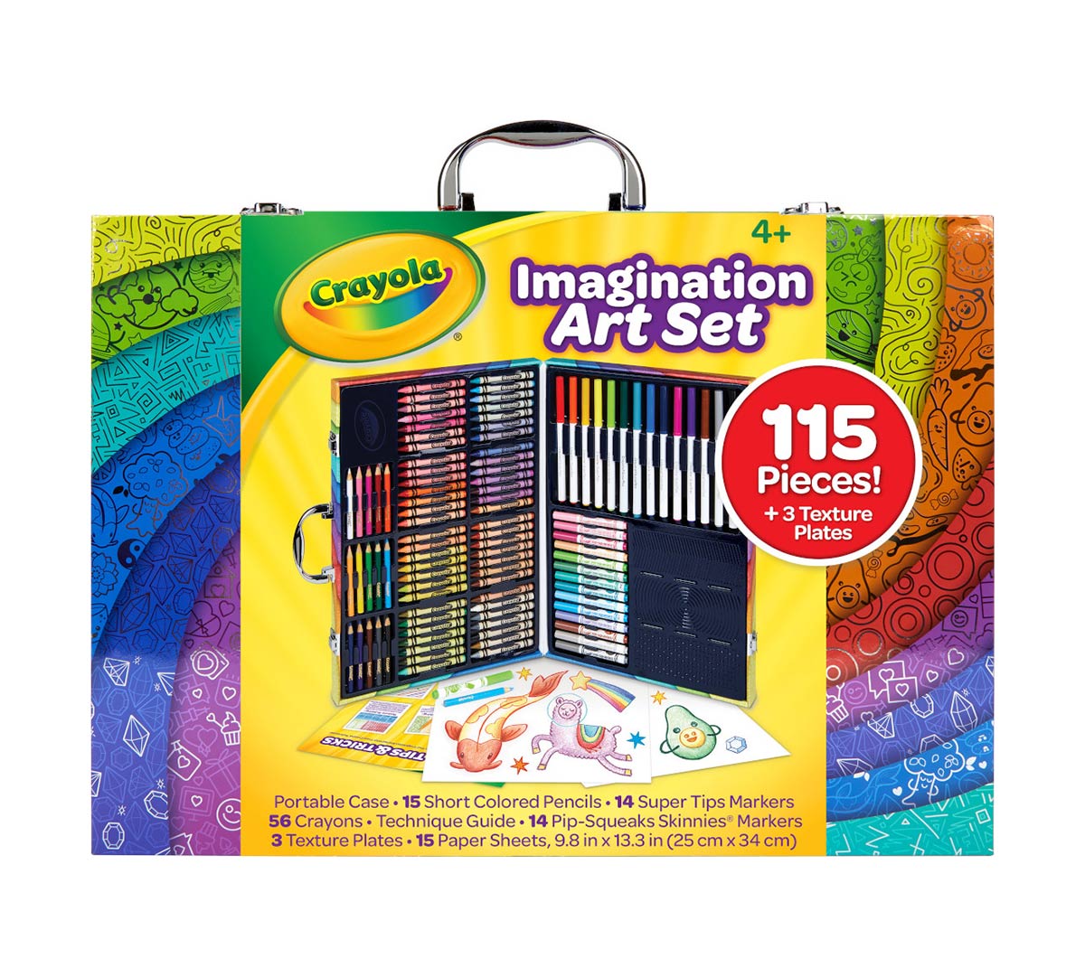 ArtCreativity Deluxe Art Set for Kids by Art Creativity - Ideal Beginner Artist Kit Includes 101 Pieces - Watercolor, Crayons, Colored Markers, Color