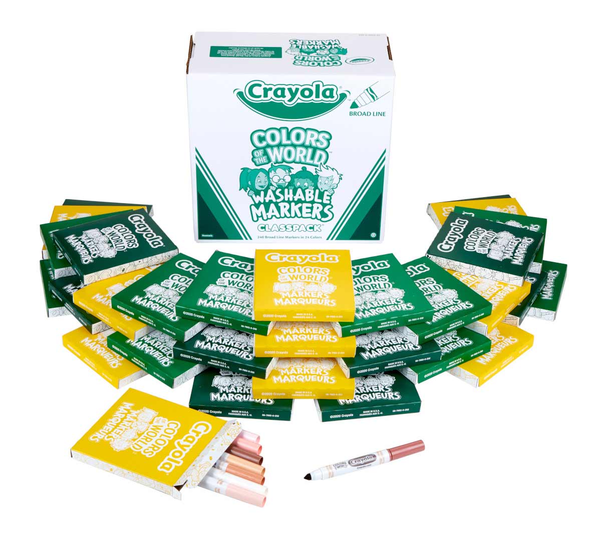 Crayola Bulk Buy Broad Line Markers 10 Pack Assorted Colors 58-7725 (3-Pack)