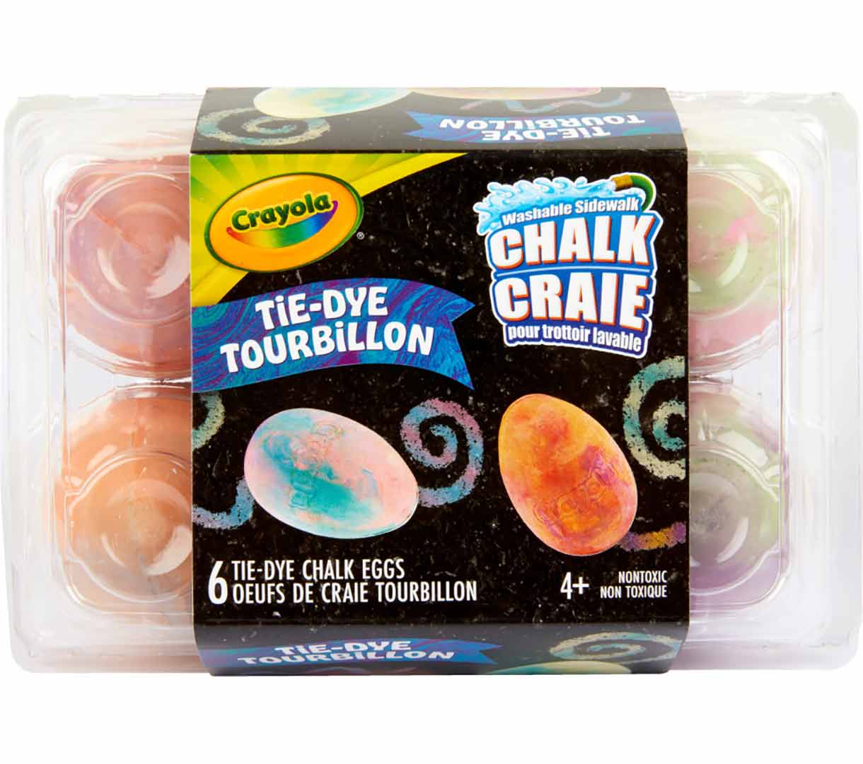 Crayola Washable Sidewalk Chalk Eggs TieDye Crayola