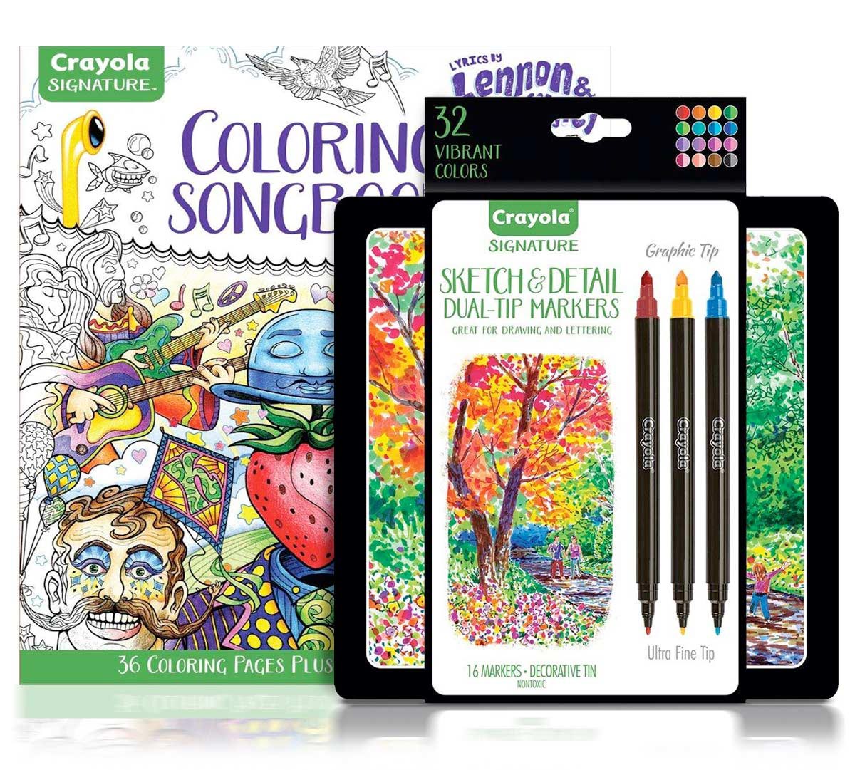 Lennon and McCartney Marker Coloring Set | Crayola.com | Crayola