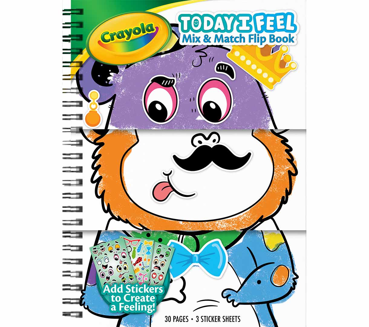 Today I Feel - Interactive Lift the Flap Flip Book | Crayola