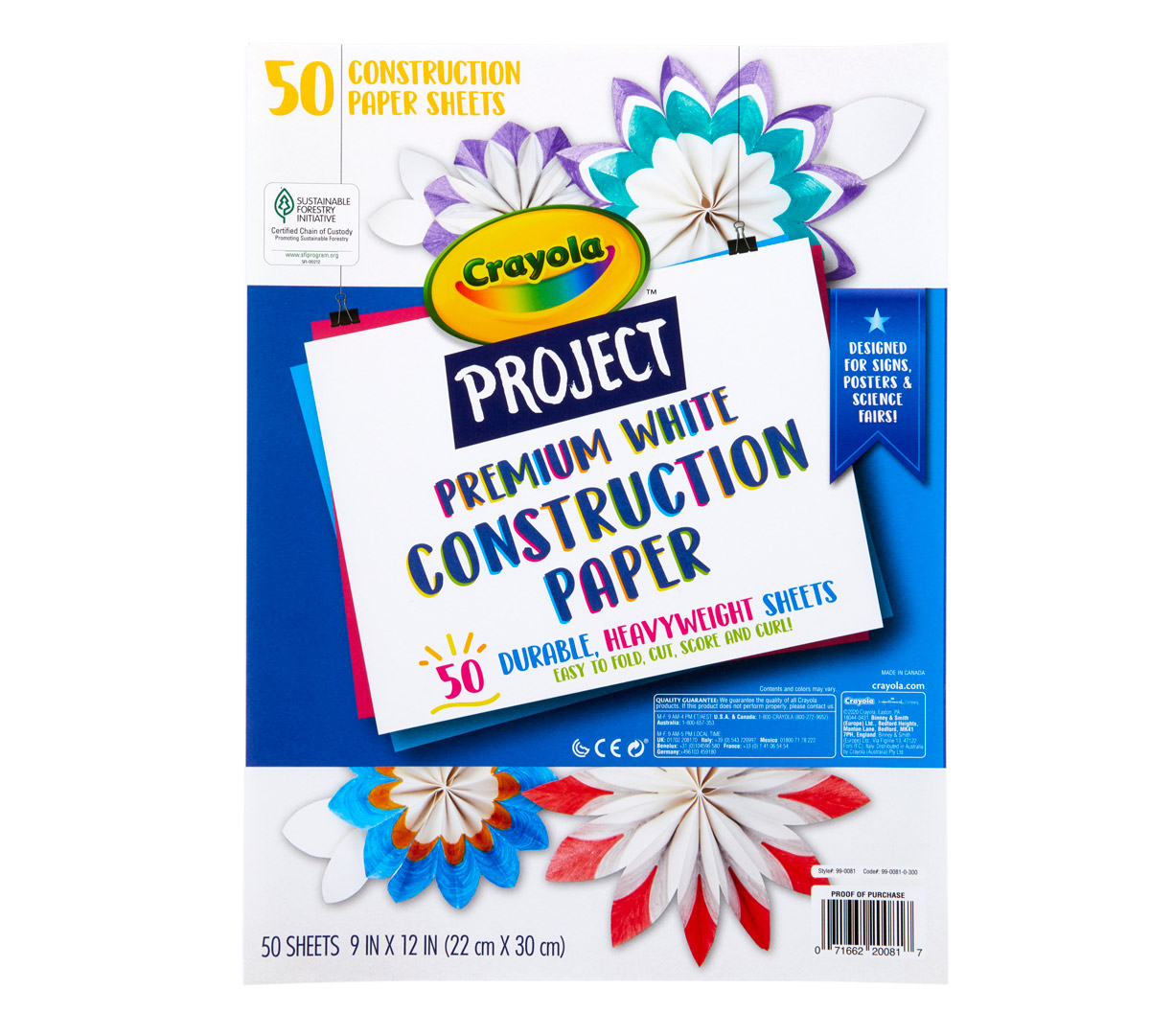 Premium White Crayola Construction Paper 50-Pack Only $2.21 on