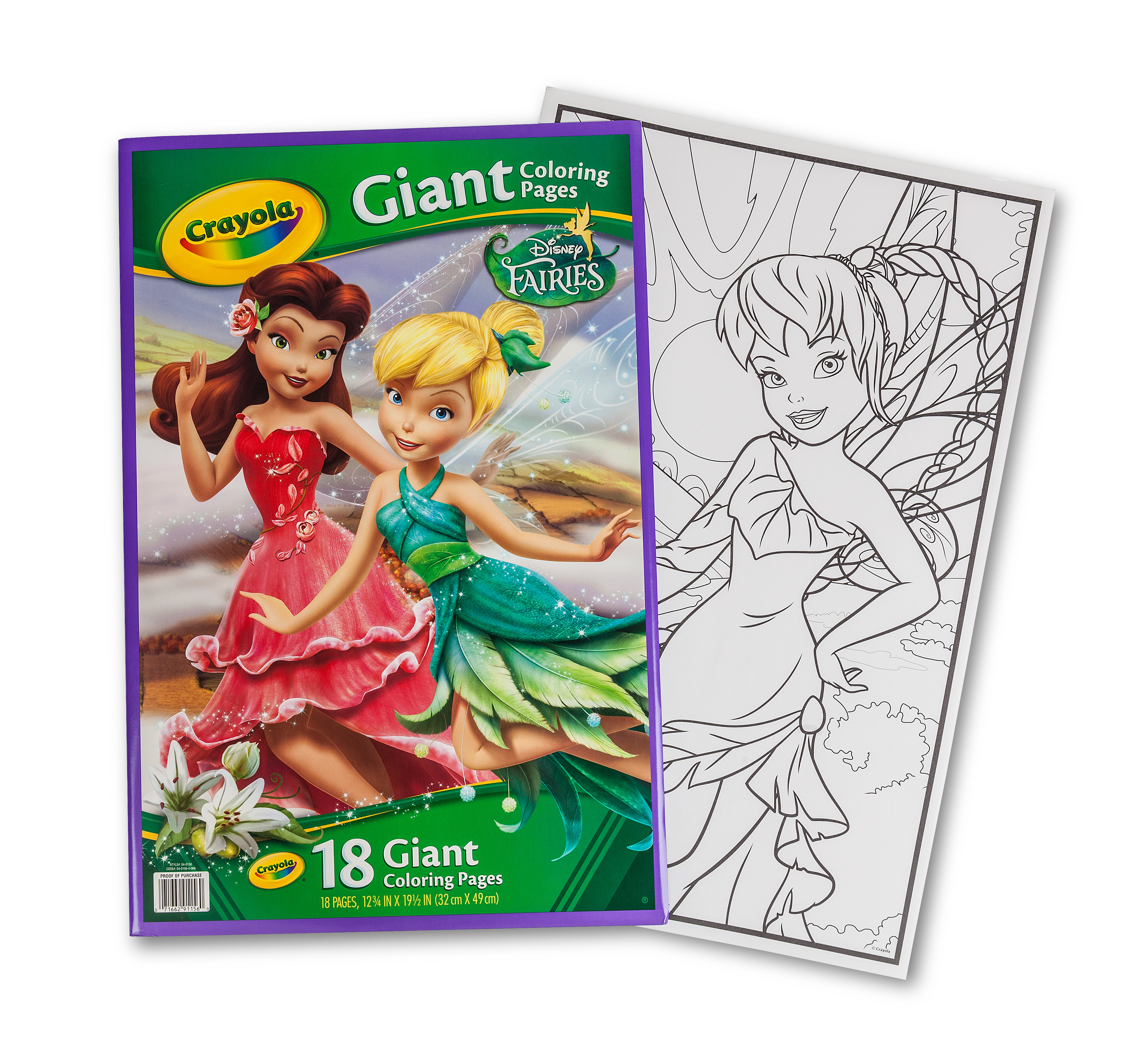 Giant Coloring Pages - Fairies | Crayola