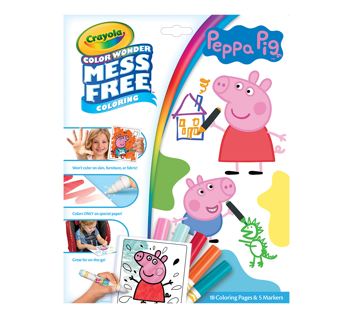 Color Wonder Mess Free Peppa Pig Coloring Set | Crayola ...