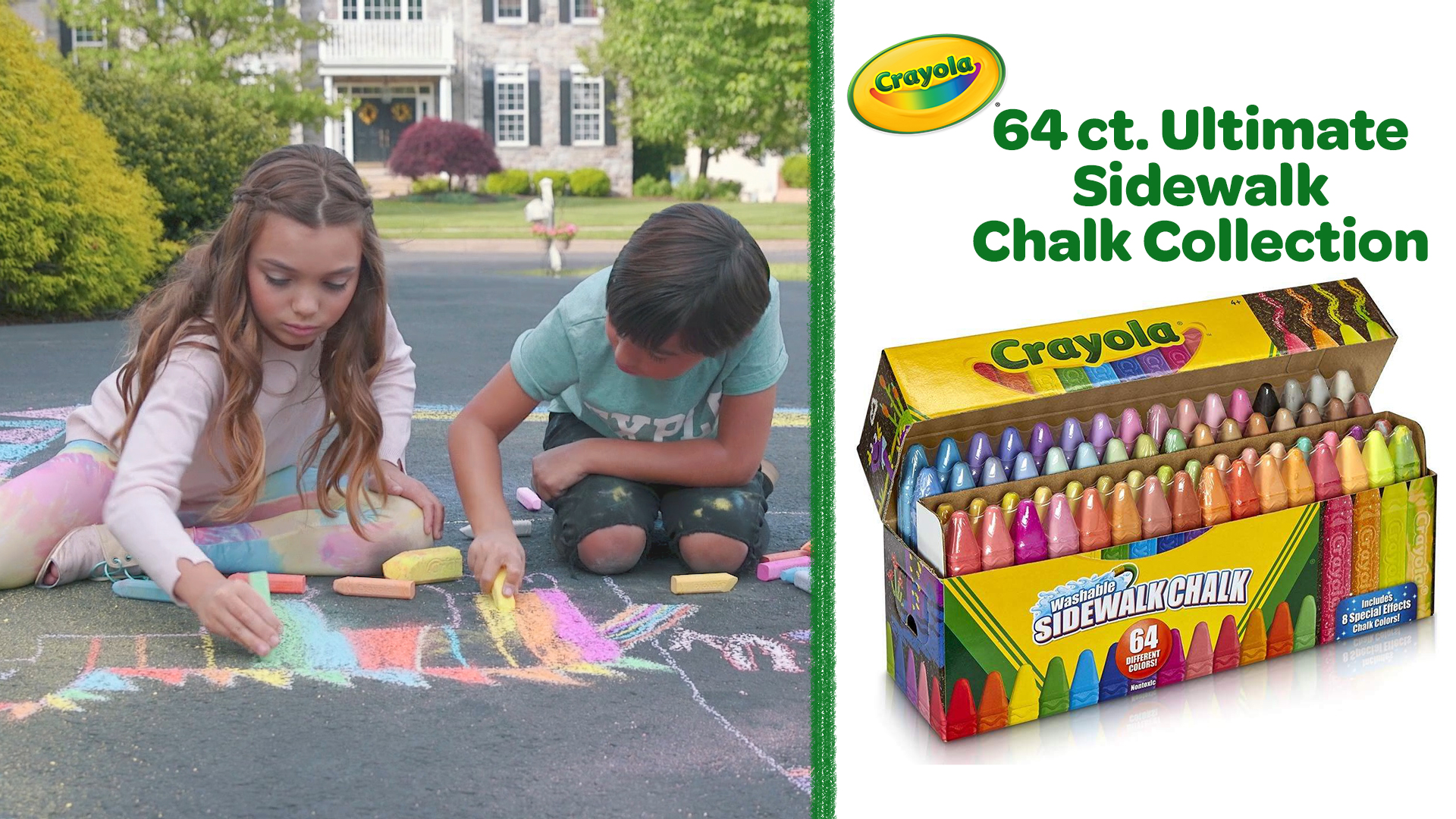 Kids Big Bright Color Sidewalk Chalk - China School Chalk, Color Chalk