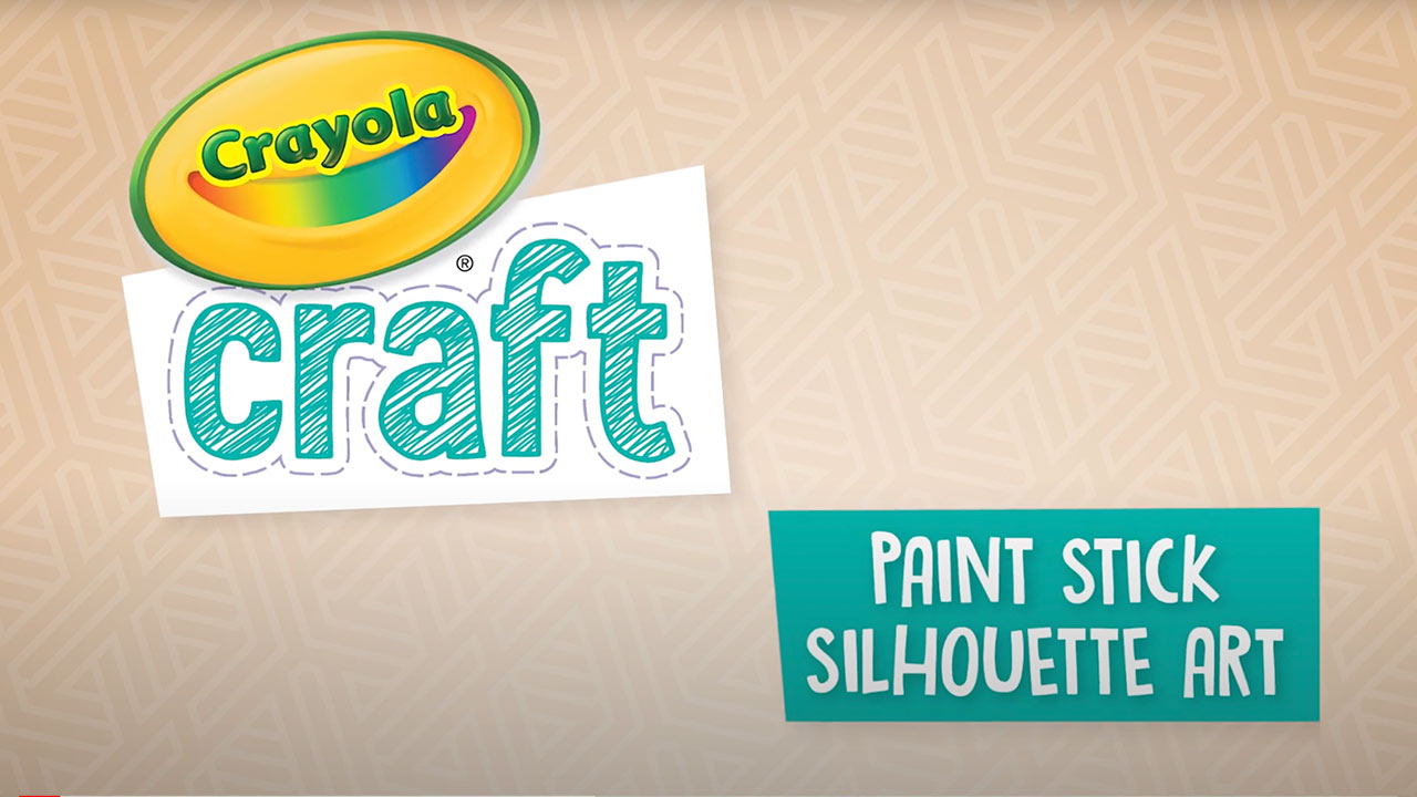 Crayola Craft Paint Stick Silhouette Art Kids Party Favors & Party Activity Set