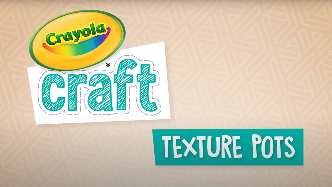 Crayola Craft Texture Pots Craft Kit Components