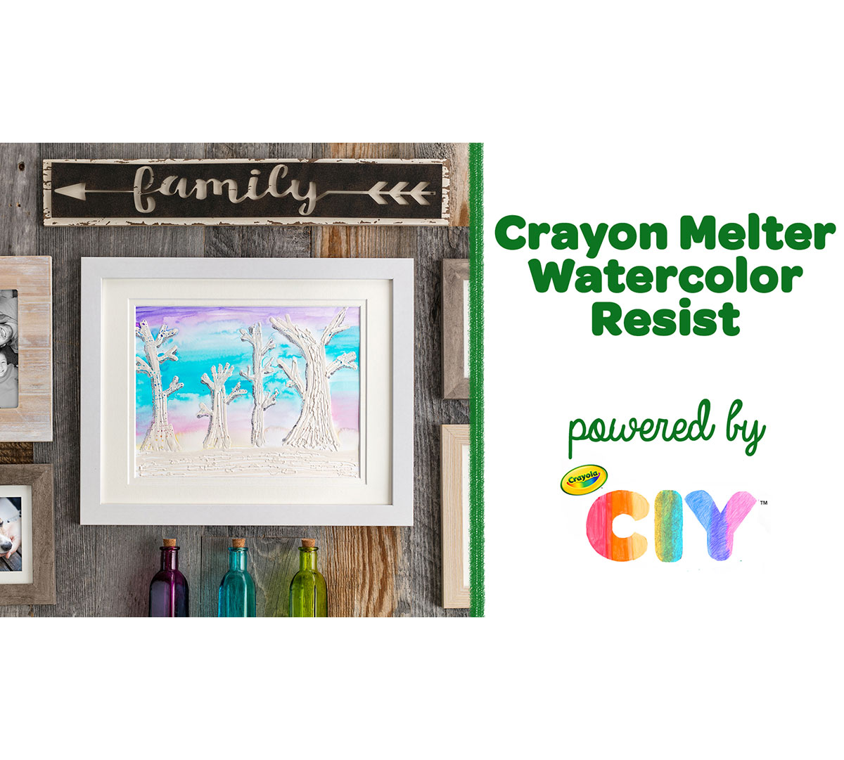 Crayon Melter Watercolor Resist Craft Kit
