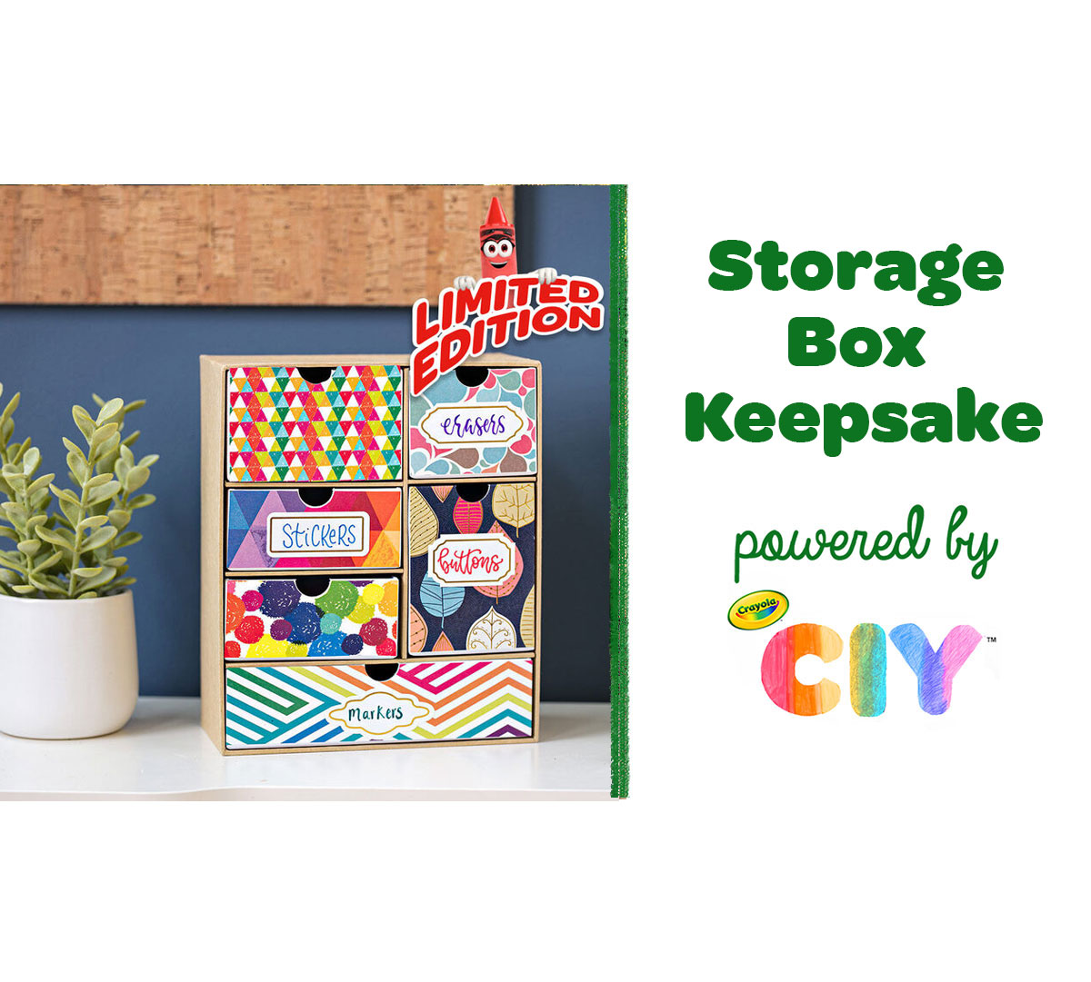 Storage Box Keepsake Craft Kit Components