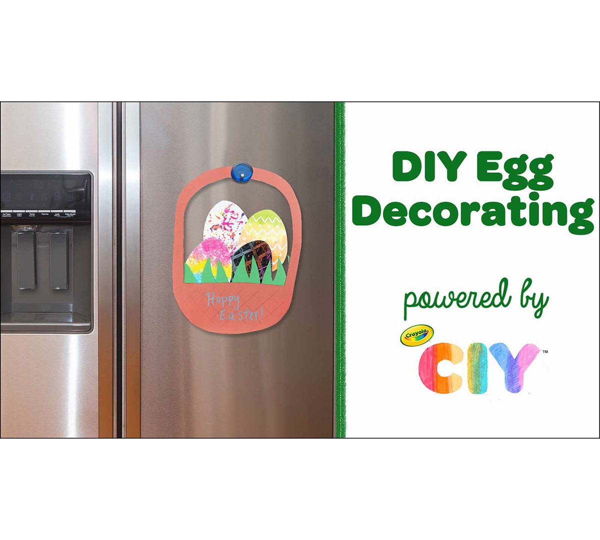 DIY Egg Decorating Craft Kit Front View of Components