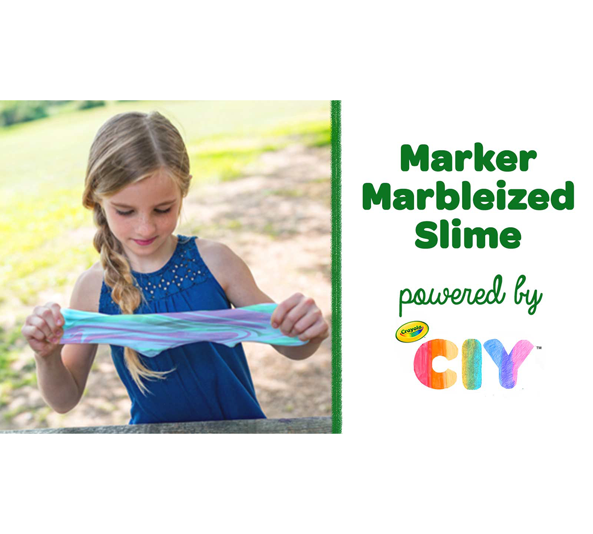Marbleized Slime Craft Kit Components