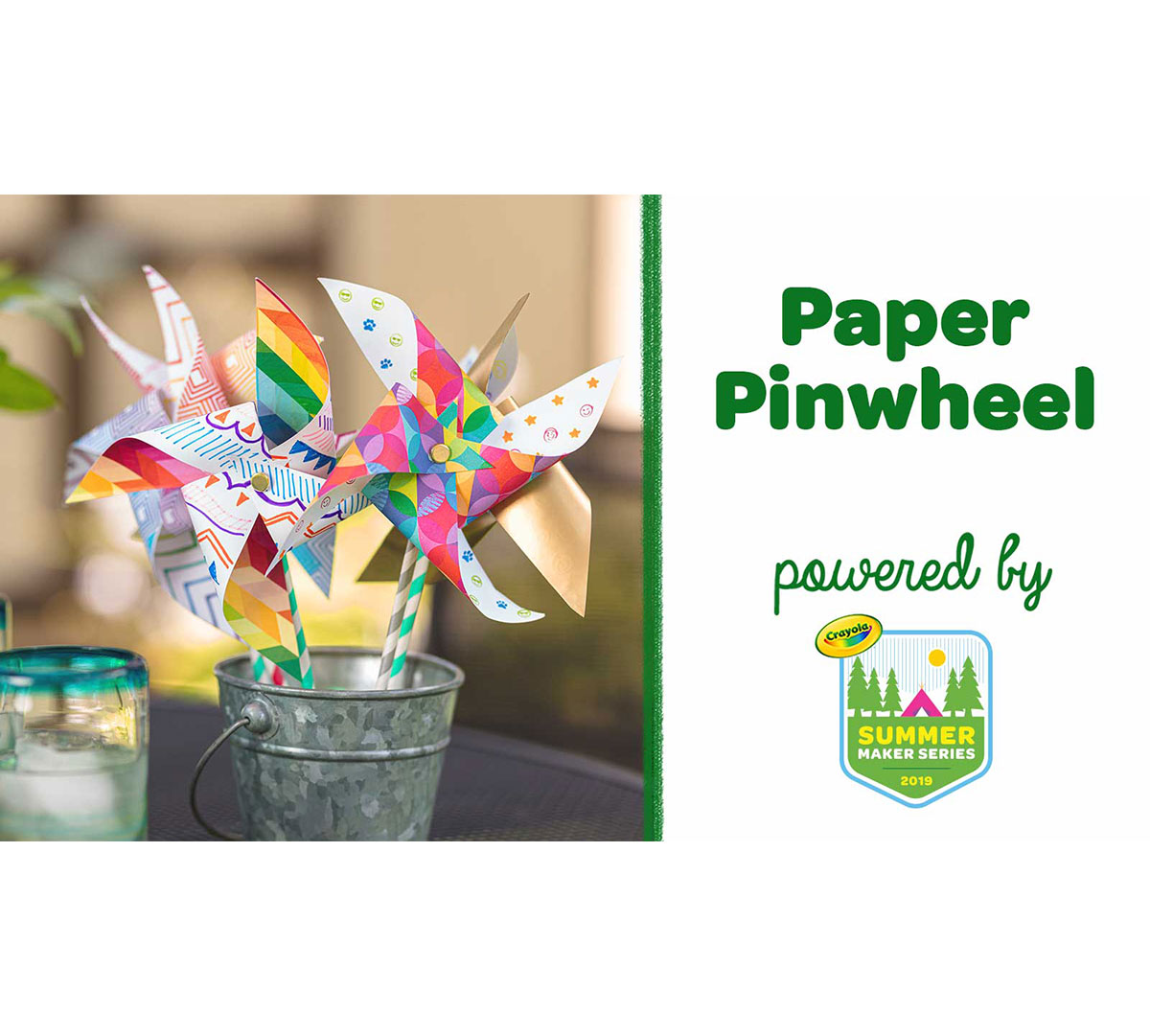 Paper Pinwheels finished craft
