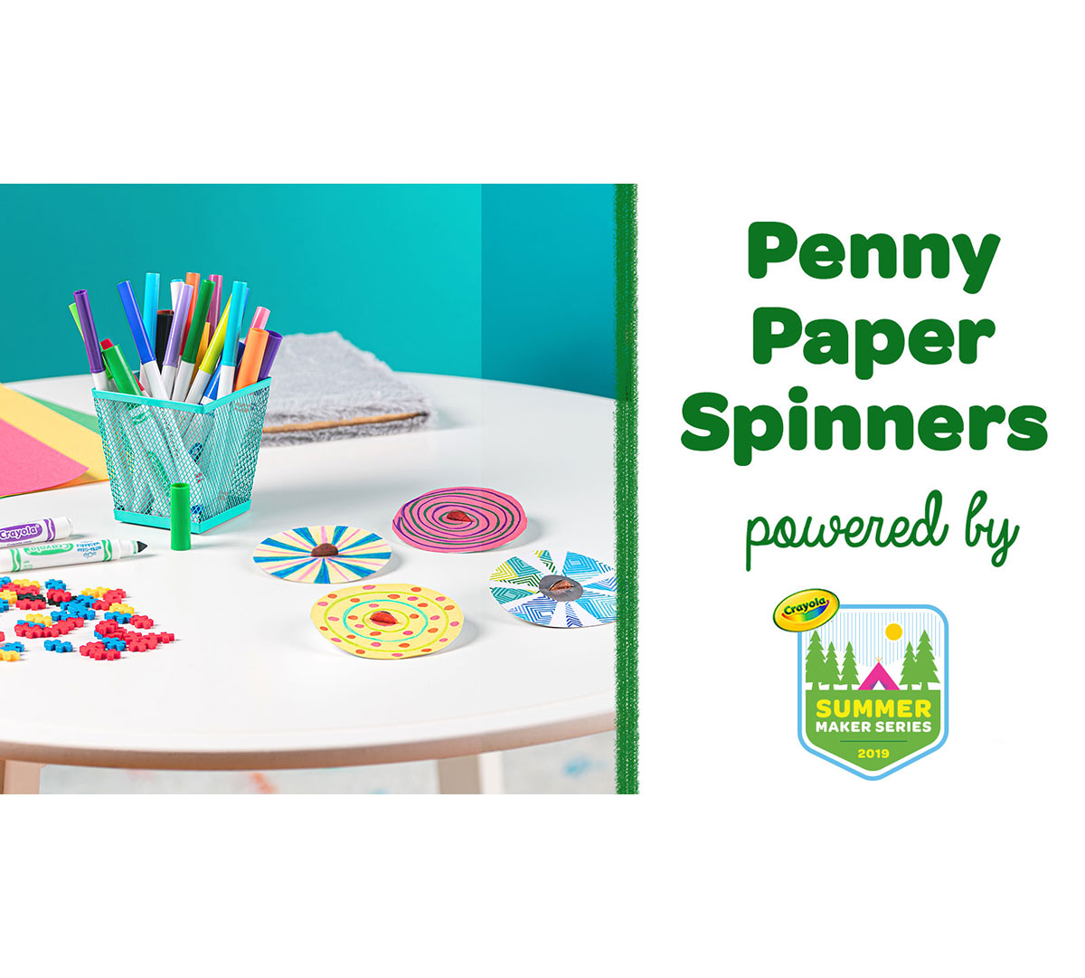 DIY Paper Spinners Craft Kit Components