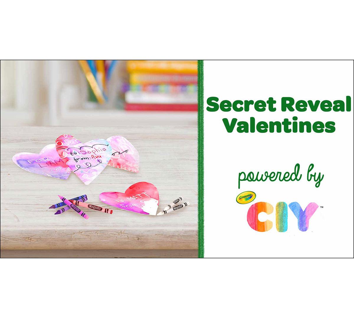 Valentine's Day Secret Reveal Card Craft Kit